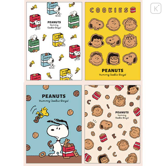 Japan Peanuts A6 Notepad - Snoopy & Woodstock : Yummy Cookie Days - 2
