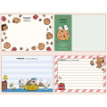 Japan Peanuts A6 Notepad - Snoopy & Woodstock : Yummy Cookie Days White - 2