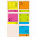 Japan Peanuts Fluorescent Sticky Notes - Snoopy & Woodstock : Yummy Cookie Days - 2