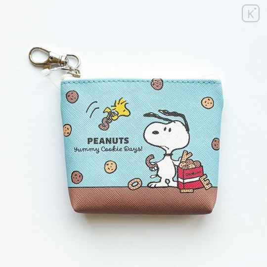 Japan Peanuts Triangular Mini Pouch - Snoopy & Woodstock : Yummy Cookie Days - 1