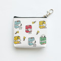 Japan Peanuts Triangular Mini Pouch - Snoopy & Woodstock : Yummy Cookie Days White - 2