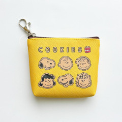 Japan Peanuts Triangular Mini Pouch - Snoopy : Yummy Cookie Days Yellow