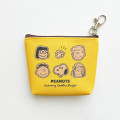 Japan Peanuts Triangular Mini Pouch - Snoopy : Yummy Cookie Days Yellow - 2