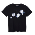 Japan Mofusand T-shirt (XL) - Butterfly Irohane Cat Black - 1