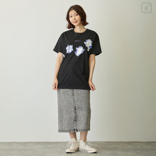 Japan Mofusand T-shirt (XL) - Butterfly Irohane Cat Black - 7
