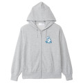 Japan Mofusand Country Check Zip Hoodie (M) - Shark Cat Gray - 1