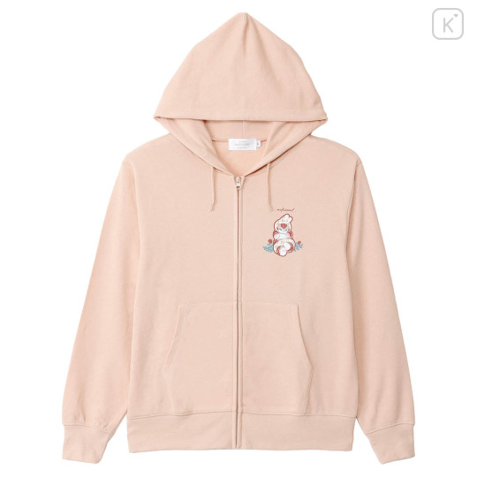 Japan Mofusand Country Check Zip Hoodie (M) - Bunny Cat Natural - 1