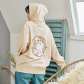 Japan Mofusand Country Check Zip Hoodie (L) - Bunny Cat Natural - 2