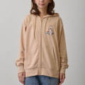 Japan Mofusand Country Check Zip Hoodie (L) - Bunny Cat Natural - 4