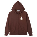 Japan Mofusand Country Check Zip Hoodie (L) - Fox Cat Dark Brown - 1