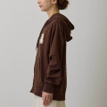 Japan Mofusand Country Check Zip Hoodie (L) - Fox Cat Dark Brown - 6