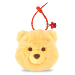 Japan Disney Store Plush Keychain - Pooh : Fuwamoko Face