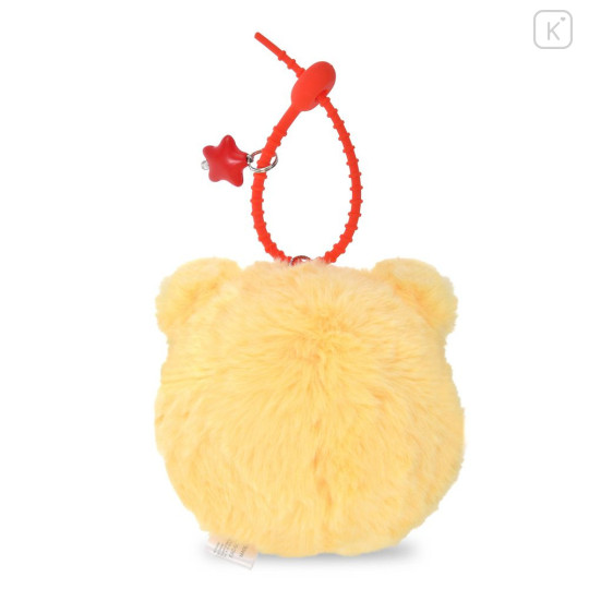 Japan Disney Store Plush Keychain - Pooh : Fuwamoko Face - 3