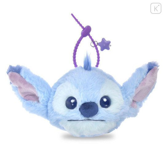 Japan Disney Store Plush Keychain - Stitch : Fuwamoko Face - 1