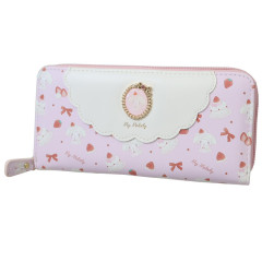 Japan Sanrio Round Zipper Long Wallet - My Melody : Sweet Cakes Collection