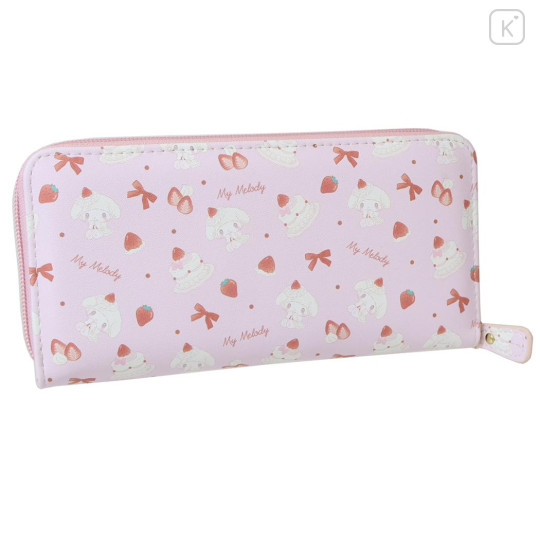 Japan Sanrio Round Zipper Long Wallet - My Melody : Sweet Cakes Collection - 2