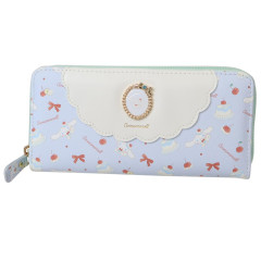 Japan Sanrio Round Zipper Long Wallet - Cinnamoroll : Sweet Cakes Collection