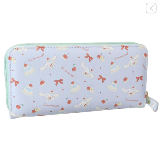 Japan Sanrio Round Zipper Long Wallet - Cinnamoroll : Sweet Cakes Collection - 2