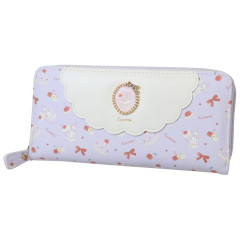Japan Sanrio Round Zipper Long Wallet - Kuromi : Sweet Cakes Collection
