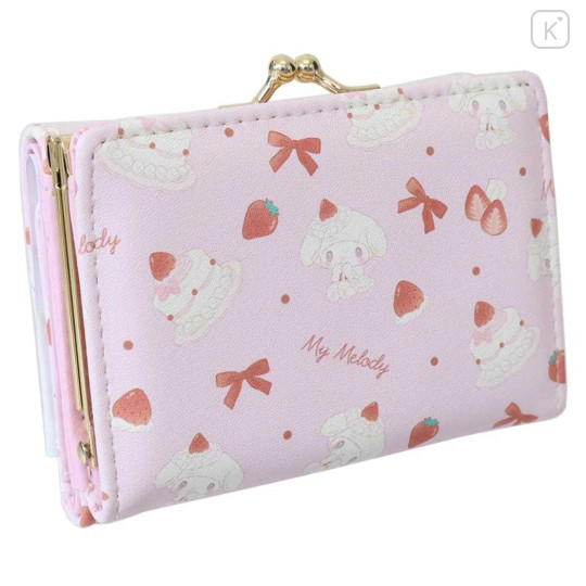 Japan Sanrio Clasp Trifold Wallet - My Melody : Sweet Cakes Collection - 2