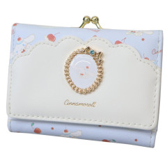 Japan Sanrio Clasp Trifold Wallet - Cinnamoroll : Sweet Cakes Collection