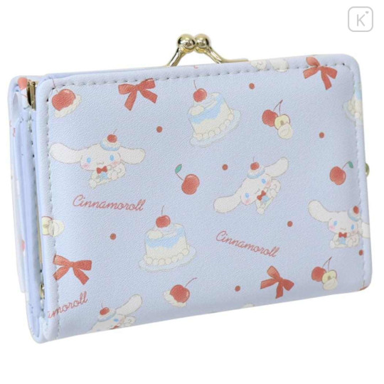Japan Sanrio Clasp Trifold Wallet - Cinnamoroll : Sweet Cakes Collection - 2