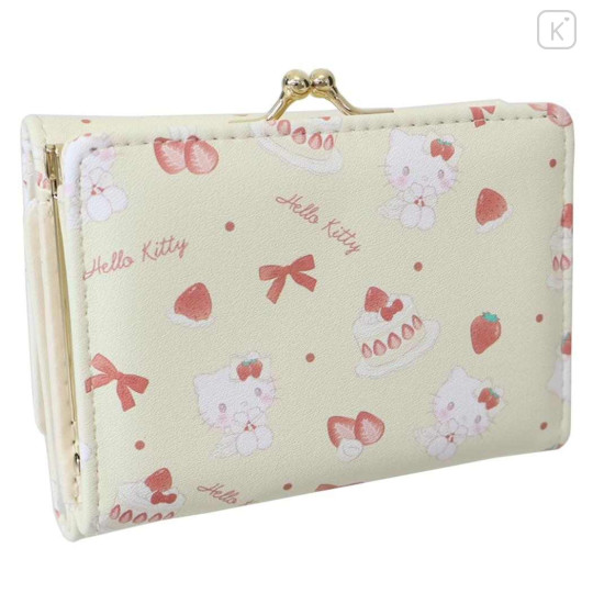 Japan Sanrio Clasp Trifold Wallet - Hello Kitty : Sweet Cakes Collection - 2