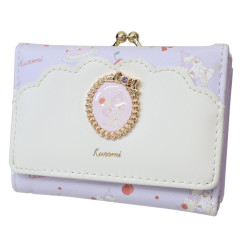 Japan Sanrio Clasp Trifold Wallet - Kuromi : Sweet Cakes Collection