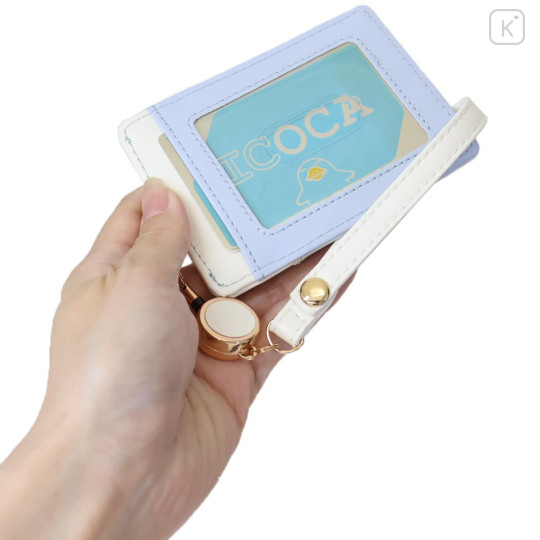 Japan Sanrio Pass Case Card Holder & Reel - Cinnamoroll : Sweet Cakes Collection - 2
