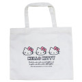 Japan Sanrio Canvas Tote Bag - Hello Kitty : Wink Heart Pink - 2