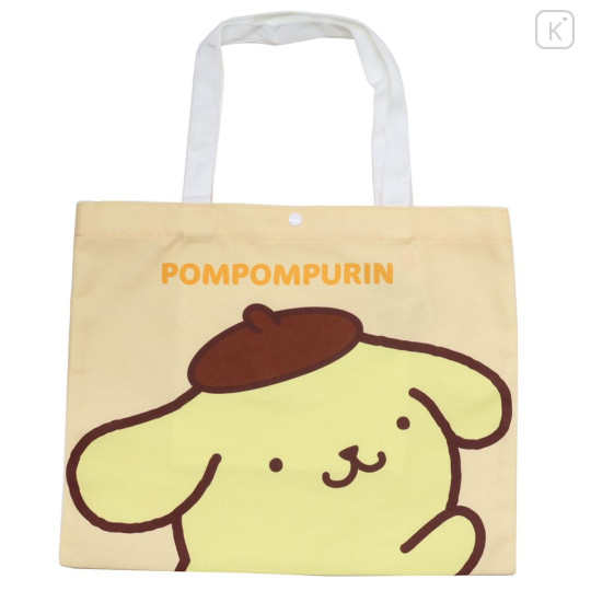 Japan Sanrio Canvas Tote Bag - Pompompurin : Light Orange - 1