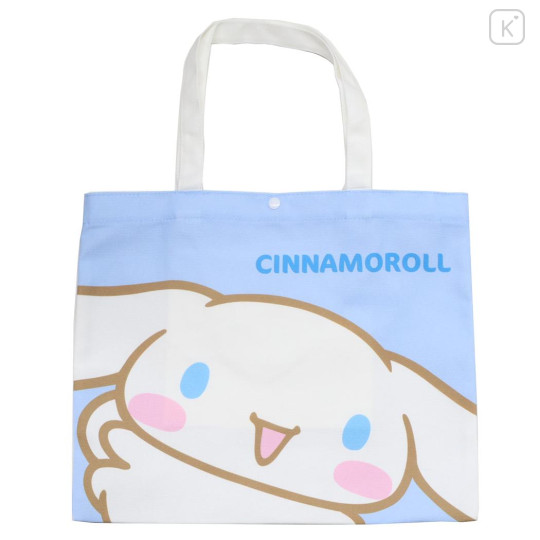Japan Sanrio Canvas Tote Bag - Cinnamoroll : Light Blue - 1