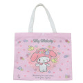 Japan Sanrio Canvas Tote Bag - My Melody : Wink Pink - 1