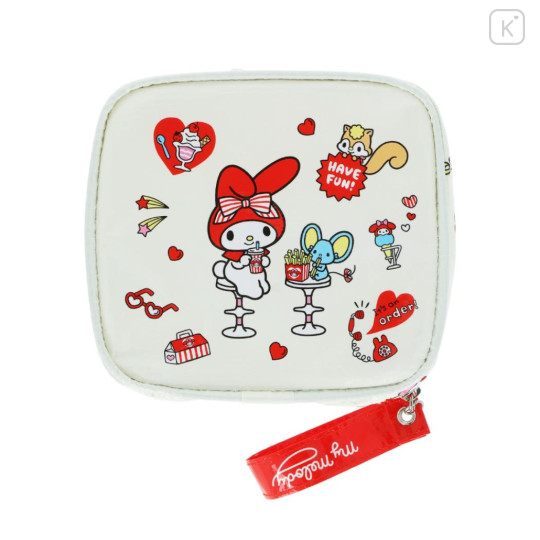Japan Sanrio Mini Square Pouch - My Melody : Dessert Time - 2