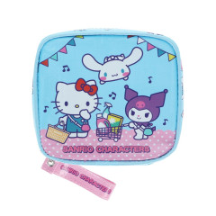 Japan Sanrio Mini Square Pouch - Cinnamoroll & Hello Kitty & Kuromi : Shopping Fun