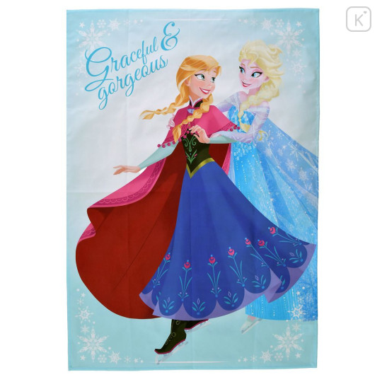 Japan Disney Store Picnic Blanket Leisure Sheet - Anna & Elsa : Skating Leisure Time - 2