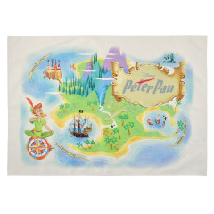Japan Disney Store Picnic Blanket Leisure Sheet - Peter Pan : World Map