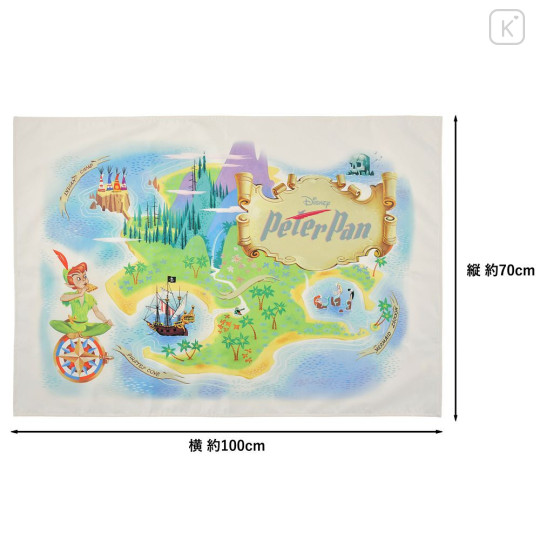 Japan Disney Store Picnic Blanket Leisure Sheet - Peter Pan : World Map - 3