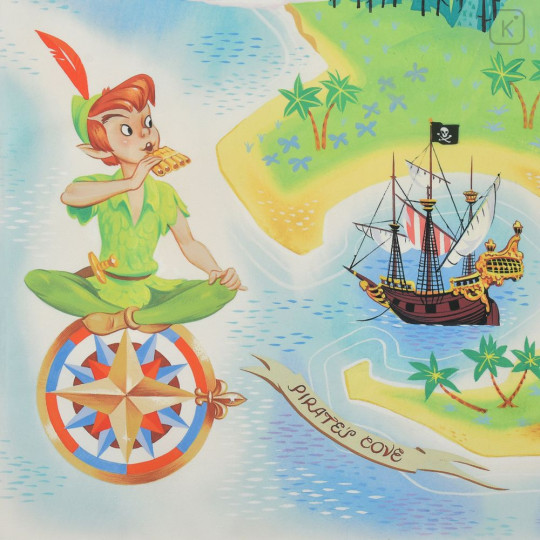 Japan Disney Store Picnic Blanket Leisure Sheet - Peter Pan : World Map - 5