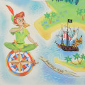 Japan Disney Store Picnic Blanket Leisure Sheet - Peter Pan : World Map - 5