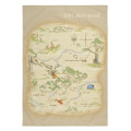 Japan Disney Store Picnic Blanket Leisure Sheet - Winnie the Pooh : World Map - 1