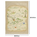 Japan Disney Store Picnic Blanket Leisure Sheet - Winnie the Pooh : World Map - 3