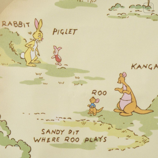Japan Disney Store Picnic Blanket Leisure Sheet - Winnie the Pooh : World Map - 5