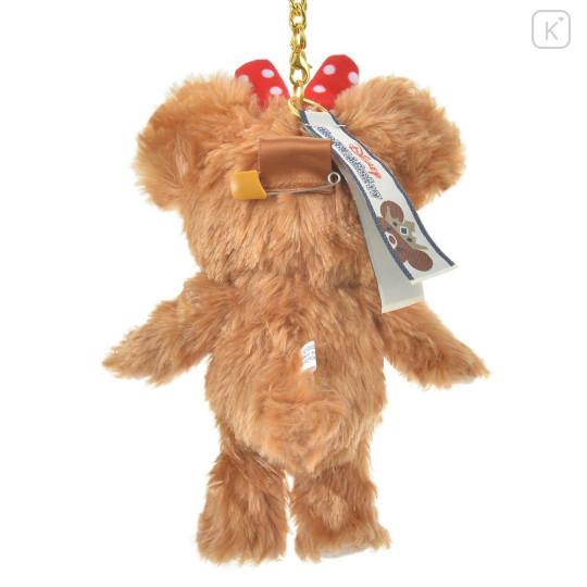 Japan Disney Store UniBearsity Plush Keychain - Mickey's UniBEARsity : Mocha - 3
