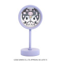 Japan Sanrio Decorative Table Alarm Clock on Stand - Kuromi - 1