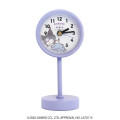 Japan Sanrio Decorative Table Alarm Clock on Stand - Kuromi : Baku - 1