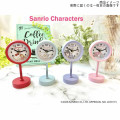 Japan Sanrio Decorative Table Alarm Clock on Stand - My Melody : Friend - 3