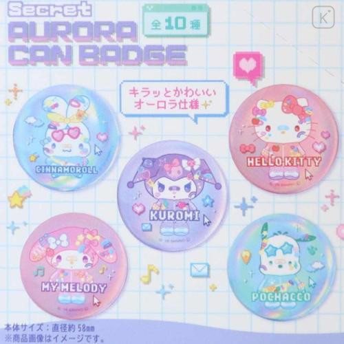 Japan Sanrio Secret Aurora Can Badge - Characters Decora-chic Blind Box - 2