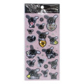 Japan Sanrio Puffy Sticker - Usahana : Monochrome Silver Foil Glitter Rhinestone - 1