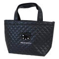 Japan Sanrio Quilted Mini Tote Bag - Hello Kitty : Monochrome - 1